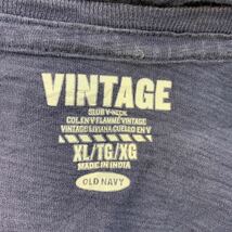 vintage Ｖネック 長袖 Tシャツ XL ネイビー ビンテージ ビッグサイズ 古着卸 アメリカ仕入 a506-6365_画像9