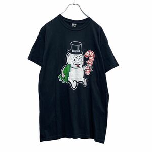 GILDAN 半袖 プリント Tシャツ M ブラック クリスマス キャラクター 古着卸 アメリカ仕入 a506-6618