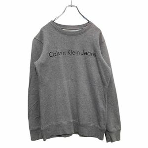 Calvin Klein print sweat XS size Calvin Klein Portugal made sweatshirt gray old clothes . America buying up a506-6603