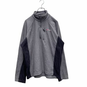 berghaus ハーフジップ フリースジャケット Lサイズ バーグハウス ユーロ アウトドア グレー 古着卸 アメリカ仕入 a506-6766