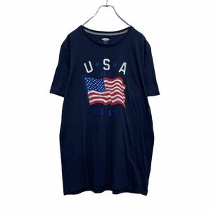 OLD NAVY 半袖 プリント Tシャツ M ネイビー 星条旗 オールドネイビー 古着卸 アメリカ仕入 a506-6820