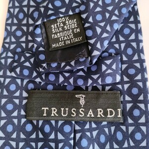  Trussardi (TRUSSARDI) темно-синий рисунок галстук 