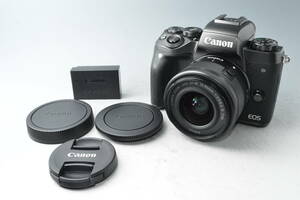 #9941【外観美品】 Canon キヤノン EOS M5 EF-M15-45 IS STM レンズキット