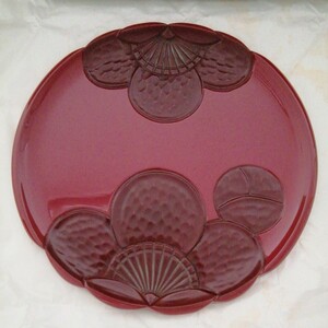  circle tray shaku 0 plum carving sickle .30cm unused long-term keeping goods 