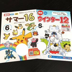 0641 サマー16 ウインター12 ６年 新学社 小学 ドリル 国語 算数 問題集 テスト 教材 テキスト 解答 家庭学習 計算 漢字 ワーク ※解答無し