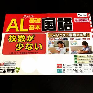 0789 AL基礎基本国語 ５年 日本標準 文章問題 小学 ドリル 問題集 テスト用紙 教材 テキスト 解答 家庭学習 計算 漢字 過去問 ワーク 