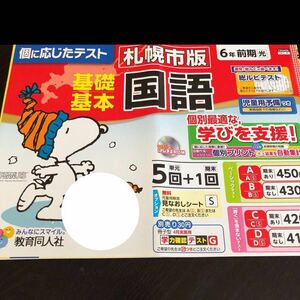 0845 基礎基本国語 ６年 CA4604 教育同人社 小学 ドリル 問題集 テスト用紙 教材 テキスト 解答 家庭学習 計算 漢字 過去問 ワーク 