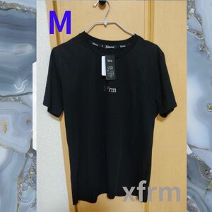 xfrm トランスフォーム ロゴ入り Tシャツ 黒 ネックレス付き Mサイズ