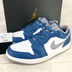 NIKE AIR JORDAN 1 LOW 箱/タグ有 ナイキ エアジョーダン1ロー スニーカー SIZE:27cm 553558-412 トゥルー ブルー MH632023062006