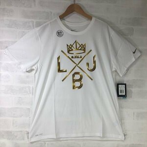 NIKE ナイキ タグ付き レブロン LBJ クレスト 659597 バスケット Tシャツ 半袖 SIZE:XXL ホワイト MU632023062608