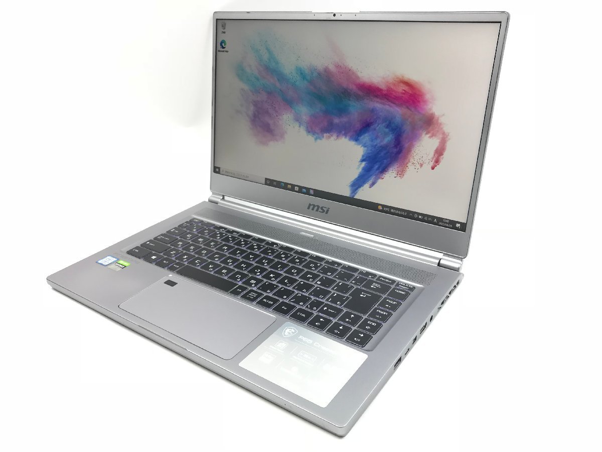 美品 MSI ゲーミングノートPC MS-16Q4 15.6型 Windows10Pro i7 9750H