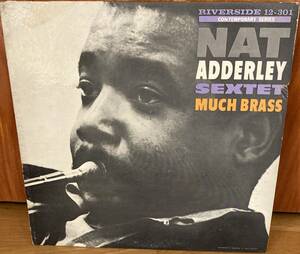 米オリジナル　NAT ADDERLEY 美品 MONO盤 両溝 MUCH BRASS ナットアダレイ RIVERSIDE / SLIDE HAMPTON / WYNTON KELLY / SAM JONES