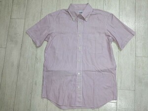 美品/Maker's Shirt 鎌倉/鎌倉シャツ/日本製/ワイシャツ/トップス/メンズ/半袖/ボタンダウン/