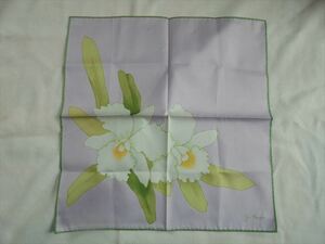  new goods * Jim Thompson * purple floral print silk 100%, napkin, handkerchie 
