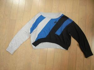  beautiful goods * Comme Ca fiyu(COMME CA FILLE)* stylish border thin sweater *140