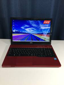 Fujitsu Lifebook AH42/X・Intel Celeron3205U・4GB・500GB・DVDRW・HD・15.6インチ・OS起動品