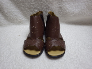  новый товар *MISATO MIKI* мужчина девочка сандалии ботинки 15cm Brown @KF1112