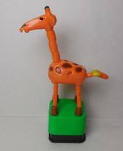 キリン/giraffe プッシュアップ・パペット/push-up puppet Made In Hong Kong/香港製_画像4