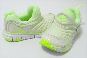 NIKE DYNAMO FREE PS 黄色 ボルト 18cm ナイキ ダイナモ フリー キッズ スリッポン 運動靴 イエロー 蛍光黄色 343738-704