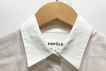 経堂) ENFOLD エンフォルド 22SS SOMELOS スカラップAラインSHIRT シャツ ホワイト 38 M 定価￥31,900-_画像4