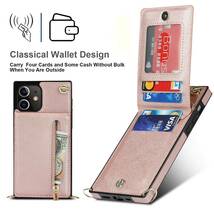 iPhone 12 mini レザーケース アイフォン12 ミニ　ショルダーケース カード収納 小銭入れ 財布型 ストラップ付き 肩掛け_画像7