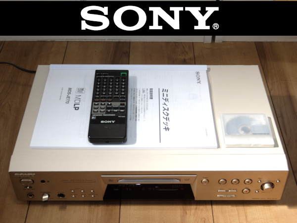 激安通販の 【美品】SONY MDS-JE770 MDデッキ ミニディスクデッキ