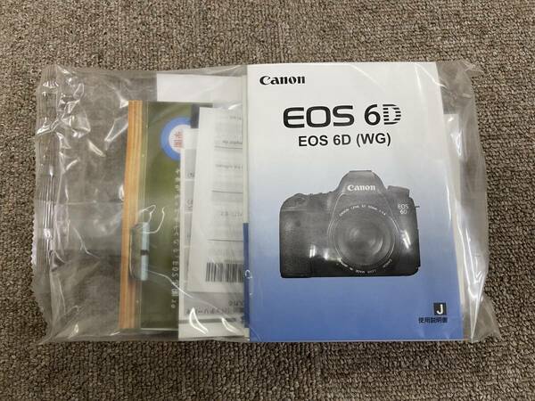 【新品・未開封】Canon EOS 6D マニュアル