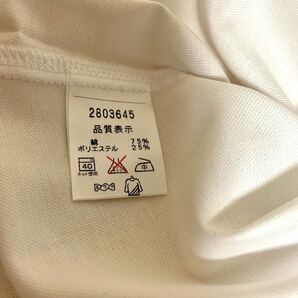 未使用 ELLE エル ECOLE 半袖 ボタンダウンシャツ サイズ13 胸囲88 ワンポイント 刺繍 ホワイト 白 シャツ メンズ 紳士 トップスの画像5