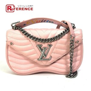 LOUIS VUITTON Louis Vuitton M51944 новый wave цепь сумка MM 2WAY ручная сумочка сумка на плечо кожа розовый [ б/у ]