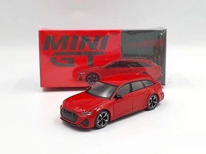 TSM MODEL MINI GT 1/64 Audi アウディ RS 6 Avant Carbon Black Edition LHD 未開封