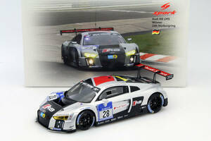 Spark スパーク 1/18 Audi アウディ R8 LMS winner 24h Nurburgring 2015