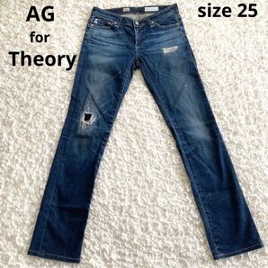 AG for Theory プレミアムスキニーストレート ダメージデニム G-STAR RAW