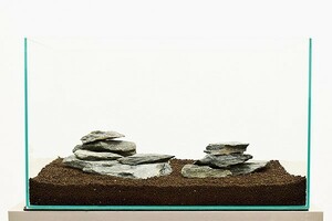 カミハタ　アクアリウムロック　レイアウトセット　黒斧石　45～75cm水槽用・天然石セット