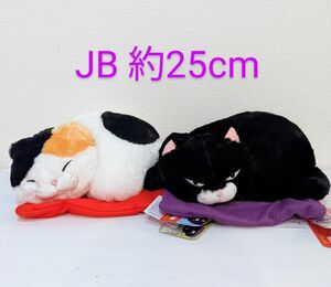 2点セット☆ひげまんじゅう　座布寝　JB　三毛猫　みーさま・黒猫　黒豆