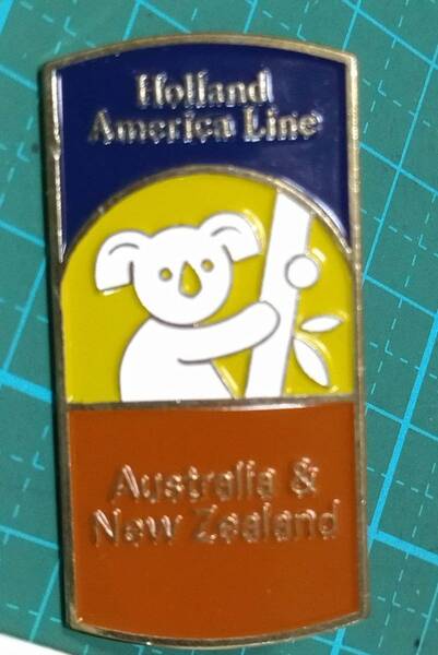 ホーランド・アメリカライン オーストラリア コアラ ピンズ ピンバッジ HAL Holland America Line Australia & New Koala PIN BADGE PINS