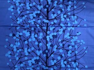 Marimekko marimekko LUMIMARJArumi maru ya ткань Pro канал голубой ткань синий ручная работа Berry 