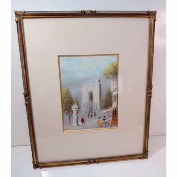 税込?送料無料】 北欧 ヨーロッパ 街並み 風景画 複製画 油絵 油彩画
