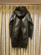 LGB ルグランブルー　レザー　ボンディング　ロング丈　パーカー　ジャケット　leather long jacket hoodle archive 00s ifsixwasnine goa_画像3