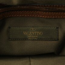 【ヴァレンティノ】Valentino　ミリタリー キャンバス リュック バックパック 迷彩 カーキ 【中古】【正規品保証】181859_画像6