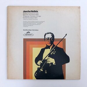 LP/ ハイフェッツ、ビーチャム / シベリウス＆チャイコフスキー：ヴァイオリン協奏曲 / US盤 SERAPHIM 60221 30621