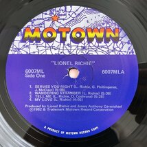 LP/ LIONEL RICHIE / ライオネル・リッチー / US盤 MOTOWN 6007ML 30622_画像3