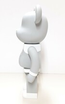 最値!希少コラボ!名作スタジャンモデル!ベアブリック×グッドイナフ BE@RBRICK GOODENOUGH Classics 400% フィギュア グレー×ホワイト_画像5