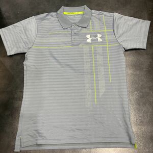 送料185円　アンダーアーマー 半袖ポロシャツ　ゴルフUNDER ARMOUR ビッグロゴ