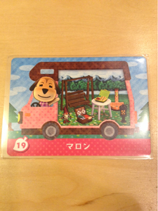 送料63円～ 19 マロン とびだせどうぶつの森 amiibo+カード