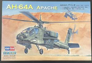 送料510円〜 希少 未使用品 ホビーボス 1/72 AH-64A アパッチ 攻撃ヘリコプター アメリカ陸軍 完全新規金型 プラモデル