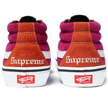 新品 未使用 国内正規品 ◆ Supreme/Vans Sk8-Mid Red／赤 28cm ◆ 18ss Week18 Supreme 代官山店舗購入商品_画像3