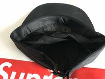 新品 未使用 国内正規品 ◆ Supreme Diagonal Stripe Nylon Hat Black/黒◆ スモールBoxロゴ 18ss Week14_画像7