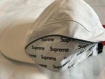 新品 未使用 国内正規品 ◆ Supreme Diagonal Logo Side Panel Camp Cap White/白 ◆ 18ss Week15 代官山店舗購入商品_画像6