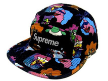 新品 未使用 正規品 ◆ 17AW Supreme Gonz Heads Camp Cap Black タグ付 フランス マリ店舗購入 ◆_画像1