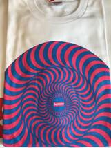 新品 未使用 国内正規品 ◆ Supreme/Spitfire Classic Swirl T-Shirt White/白 サイズM ◆ 18ss Week18 Supreme 代官山店舗購入商品_画像1